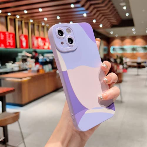 Cute Purple Art Case for iPhone 13 6.1" Women WomenGirl