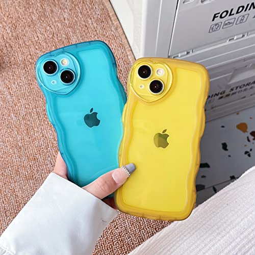 Caseative Purple Curly Love Heart iPhone 13 Lens Protection Compatible Clear Soft